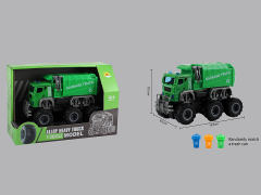 Die Cast Sanitation Truck Set Friction toys