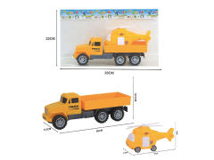 Friction Construction Truck Tow Helicopter toys