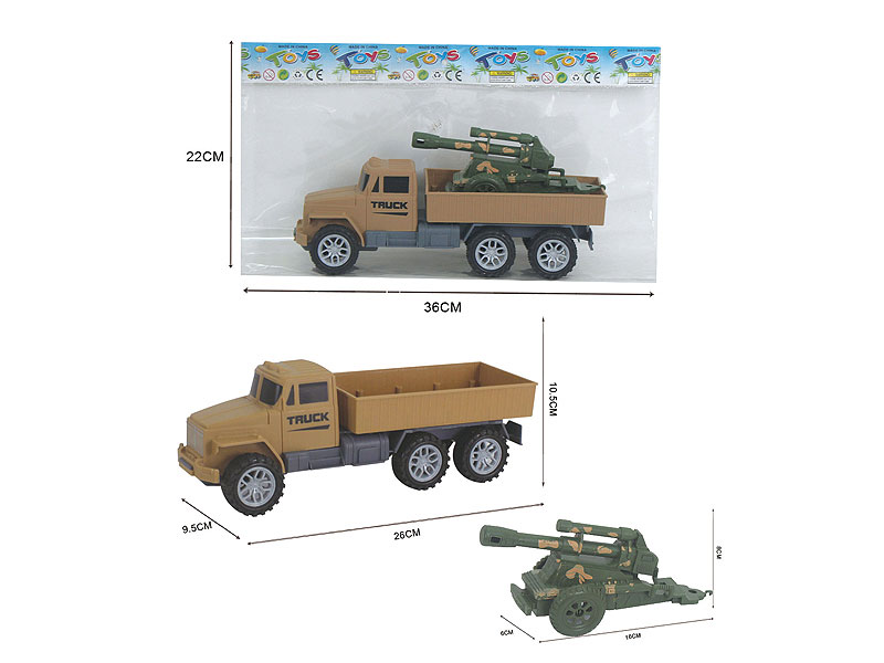 Friction Truck Tow Cannon toys