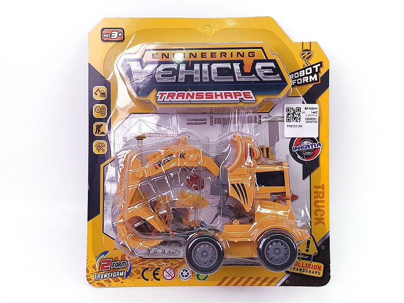 Friction Transforms Construction Truck toys