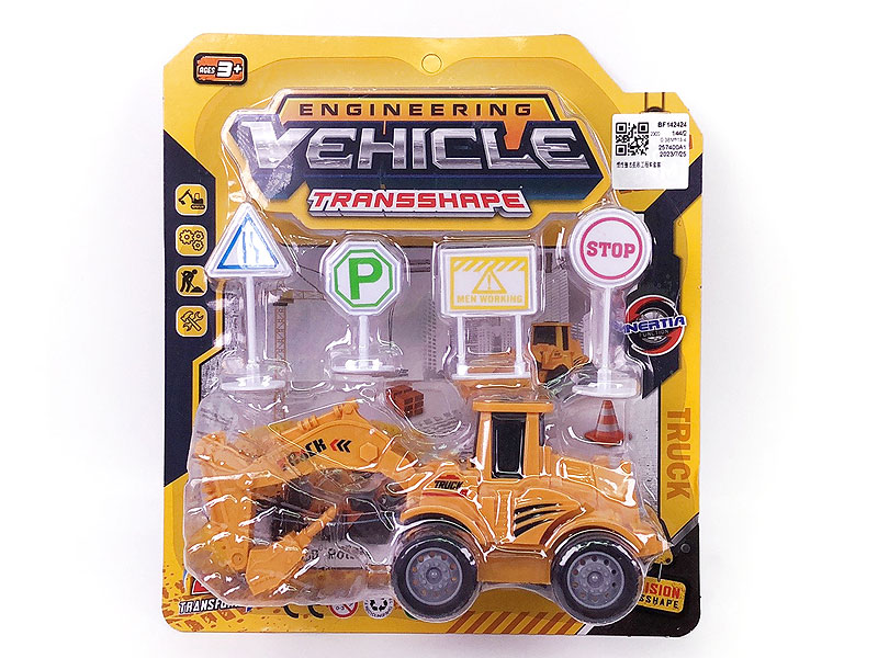 Friction Transforms Construction Truck Set toys