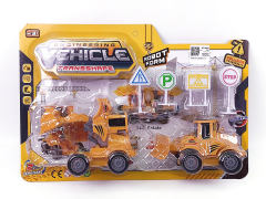 Friction Transforms Construction Truck Set(2in1) toys