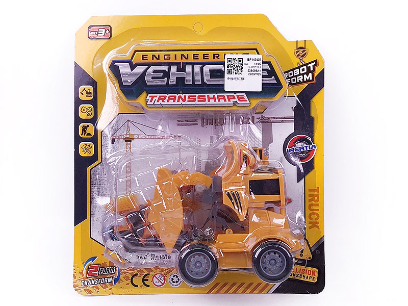 Friction Transforms Construction Truck toys