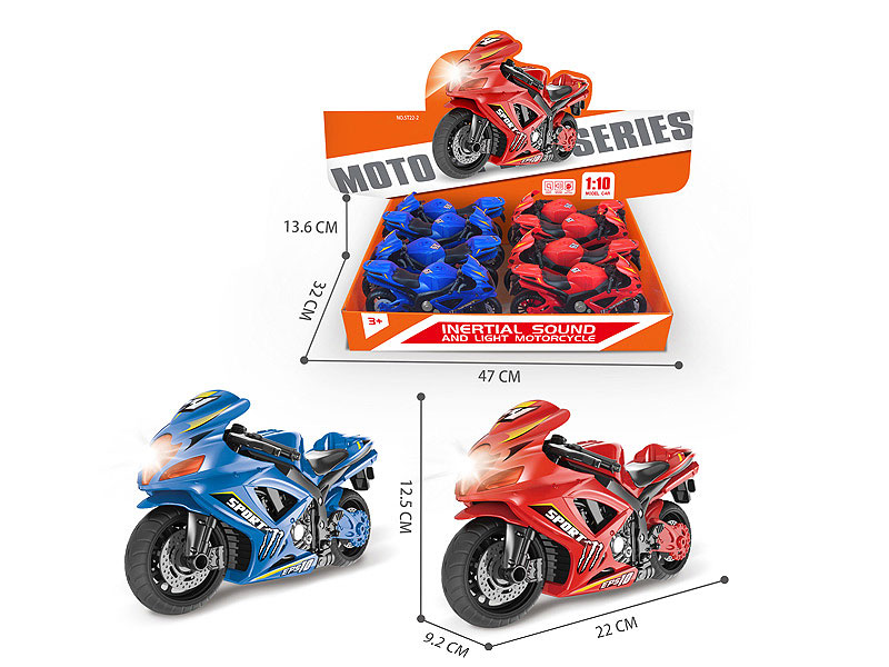 Friction Motorcycle W/L_S(8in1) toys