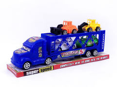 Friction Double Deck Trailer(2C) toys