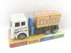 Friction Container Truck Tow Pull Back Fire Engine