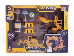 Friction Transforms Construction Truck Set(2in1) toys