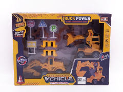 Friction Transforms Construction Truck Set(2in1) toys