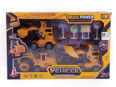 Friction Transforms Construction Truck Set(3in1) toys