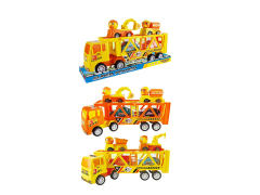 Friction Double Deck Trailer(2C) toys