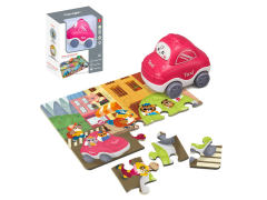 Friction Car & Puzzle Set