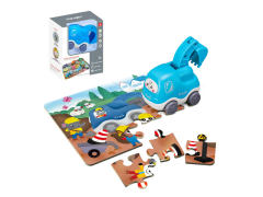 Friction Construction Truck & Puzzle Set toys