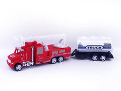 Friction Fire Trailer(2S) toys