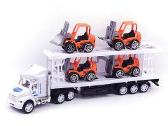 Friction Double Deck Trailer(3C) toys