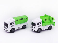 Friction Sanitation Truck(2in1) toys