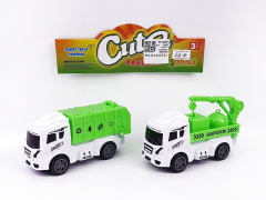 Friction Sanitation Truck(2in1) toys