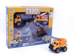 Friction Construction Truck(4in1) toys