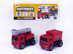 Friction Transforms Fire Engine(2in1) toys