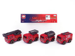 Friction Fire Engine Set(4in1) toys