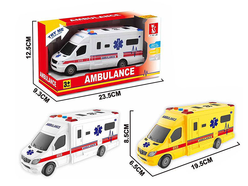Friction Ambulance W/L_S(2C) toys