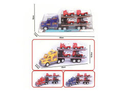 Friction Double Deck Trailer(3C) toys