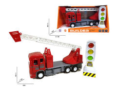 Friction Construction Truck W/S & Traffic Lights W/L_S