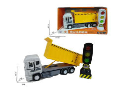 Friction Construction Truck W/S & Traffic Lights W/L_S toys