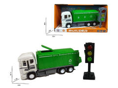 Friction Sanitation Truck W/L_IC & Traffic Lights W/L_IC toys