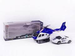 Fricton Helicopter & Free Wheel Police Car