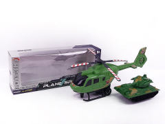 Fricton Helicopter & Free Wheel Panzer toys