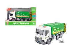 1:18 Friction Sanitation Truck W/L_S toys