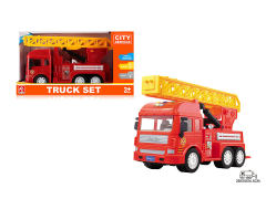 1:14 Friction Fire Engine W/L_S toys