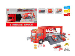 Friction Storage Fire Engine Set W/L_M toys