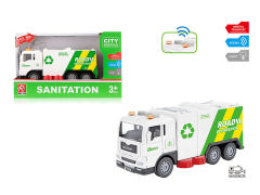 1:32 Friction Sanitation Truck W/L_S toys