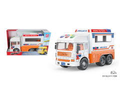 Friction Ambulance W/L_M toys