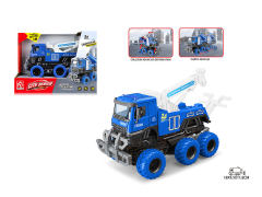 1:32 Die Cast Transforms Rescue Car Friction toys