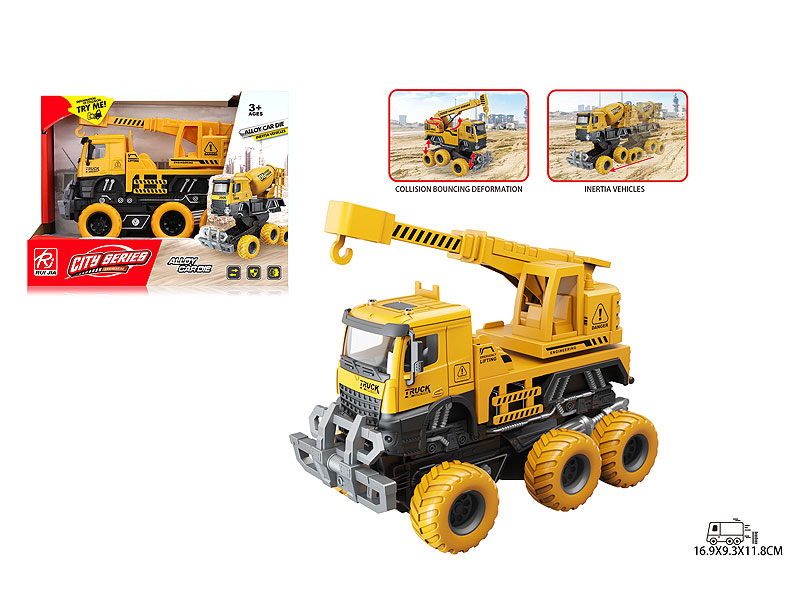 1:32 Die Cast Transforms Construction Truck Friction toys