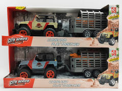 Friction Truck Tow Dinosaur W/L_S(2C) toys