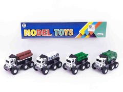 Friction Sanitation Truck(4in1) toys