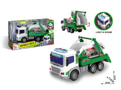 1:16 Friction Sanitation Truck  W/L_S toys