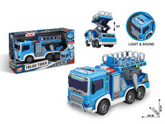 1:16 Friction Fire Engine W/L_S toys