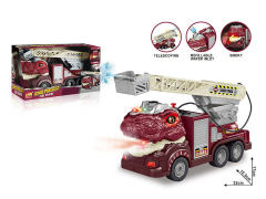 1:16 Friction Spraying Water Spray Fire Engine W/L_S