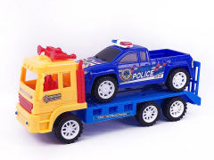 Friction Truck Tow Police Car