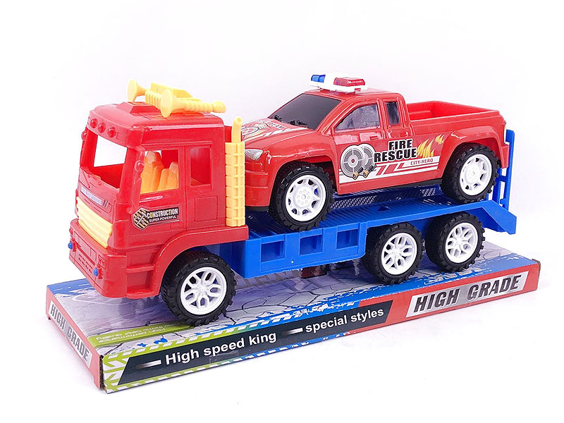 Friction Truck Tow Police Car toys