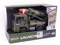 1:20 Friction Missile Car W/L_S toys