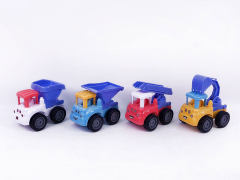 Friction Construction Truck(4S4C) toys