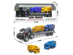 Friction Truck Tow  Pull Back Express Delivery Vehicle toys