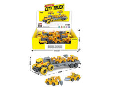 Friction Truck Tow Pull Back Construction Truck(4in1) toys