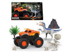 Friction Car & Dinosaur W/L_S toys