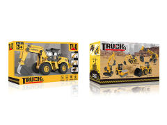 1:16 Friction Construction Truck W/L_S toys